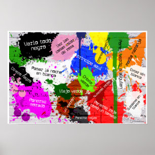 Sacándole los colores al español poster