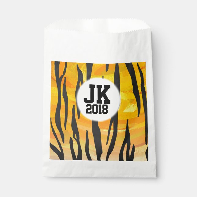 Sachets En Papier 12de12 Sac de préférence personnalisé Tiger (Devant)