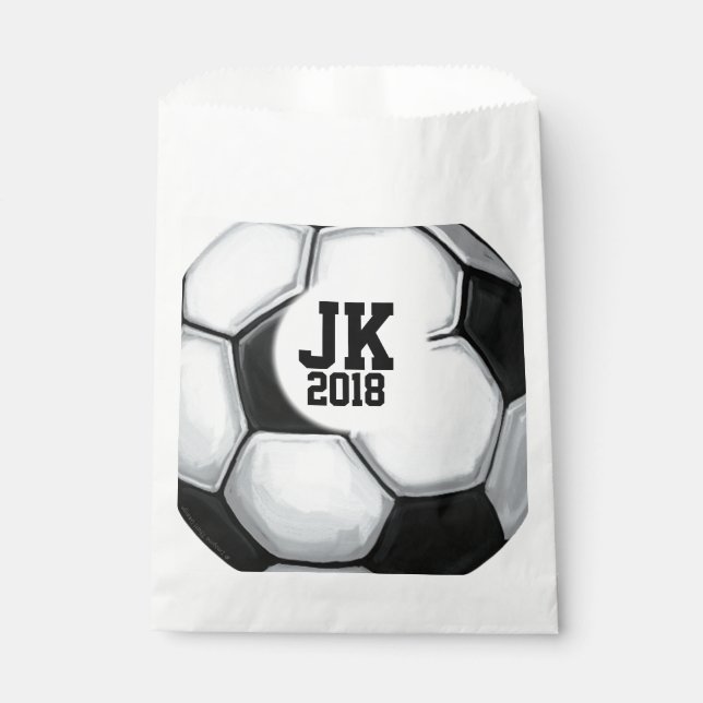 Sachets En Papier 12de12 Soccer Ball Custom Favor Bag (Devant)