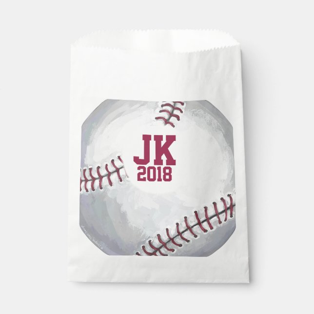 Sachets En Papier 12of12 Baseball Custom Favor Bag (Devant)