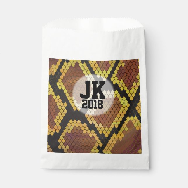 Sachets En Papier 12sur12 Sac Faveur Personnalisé Snake (Devant)