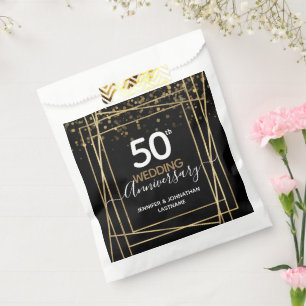 Sachets En Papier 50e anniversaire du Mariage Favor Bags