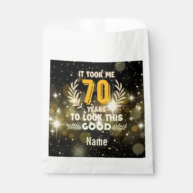Sachets En Papier 70ème anniversaire m'a pris 70 ans pour regarder c (Devant)