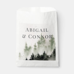 Sachets En Papier À feuillage persistant Mist Rocheuse Russe Hiver B