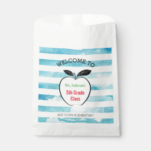 Sachets En Papier Accueil de nouveau à l'école, à l'Apple et aux