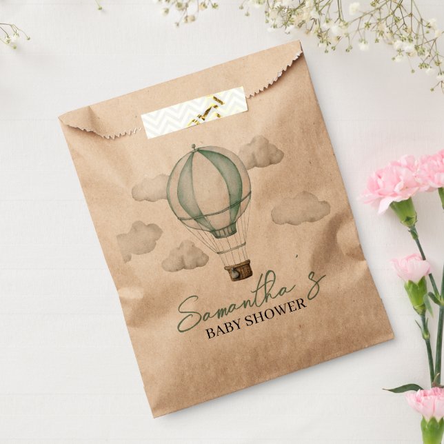 Sachets En Papier Adventure Await Baby shower Favor Bags (Scellé)