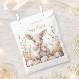 Sachets En Papier Agneau de printemps et Pastel Chasse aux oeufs de