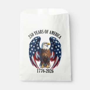 Sachets En Papier Aigle Américain Patriotique 250 Ans 1776-2026