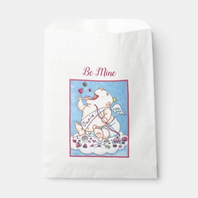 SACHETS EN PAPIER AJOUTÉ À L'AMOUR BÉBÉ FUNNY CUPID, CHOCOLATE CANDY (Devant)
