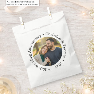 Sachets En Papier Ajoutez votre propre photo de couple pour vos 10 a