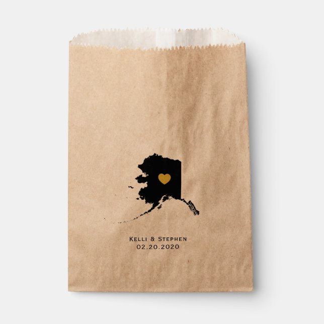 Sachets En Papier Alaska Wedding Favor Treat Sacks, Sacs-Cadeaux En  (Devant)