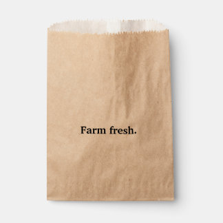 Sachets En Papier Aliments locaux frais de ferme