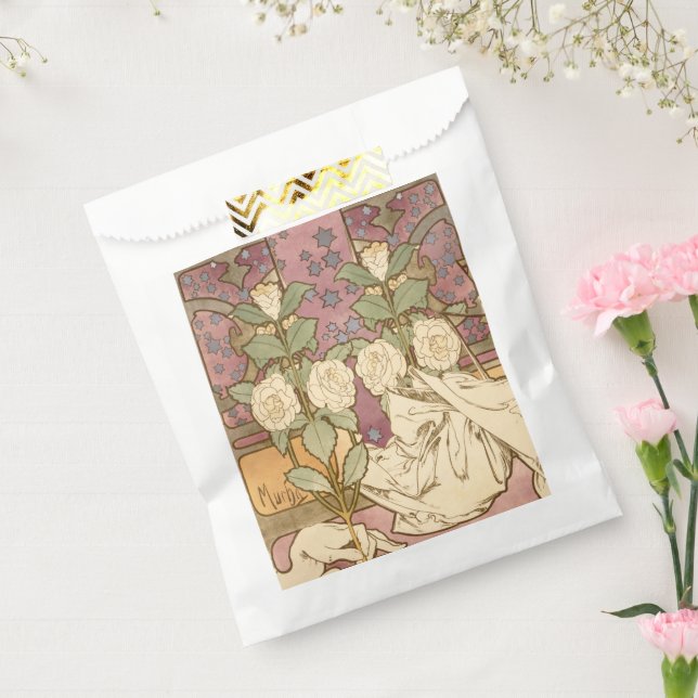 Sachets En Papier Alphonse Mucha Elegant Art Nouveau Stars Camellia  (Scellé)