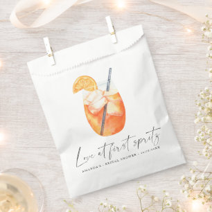 Sachets En Papier Amour au premier spritz Bridal douche