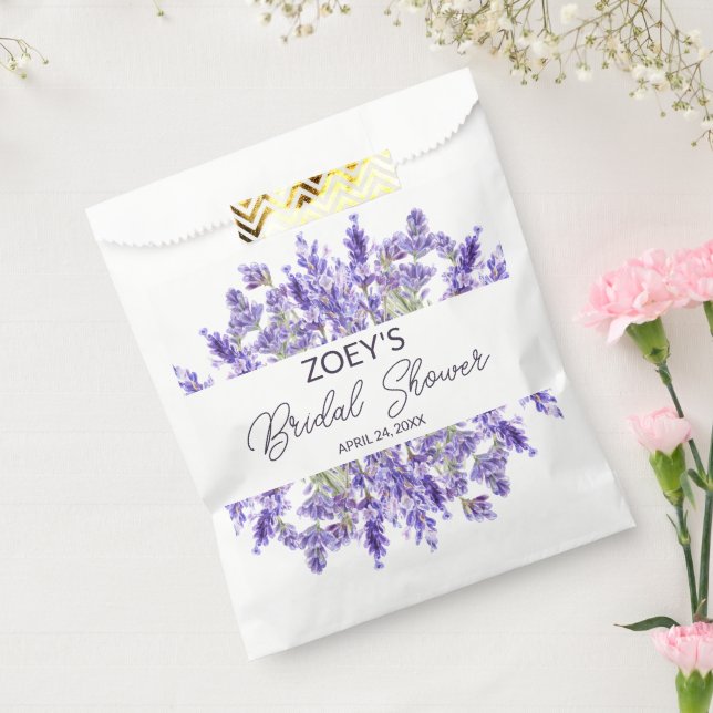 Sachets En Papier Amour et Lavender | Élégante Fête des mariées flor (Scellé)