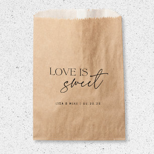 Sachets En Papier Amour minimaliste moderne est doux Mariage