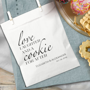 Sachets En Papier Amour rire et un biscuit pour après   MARIAGE