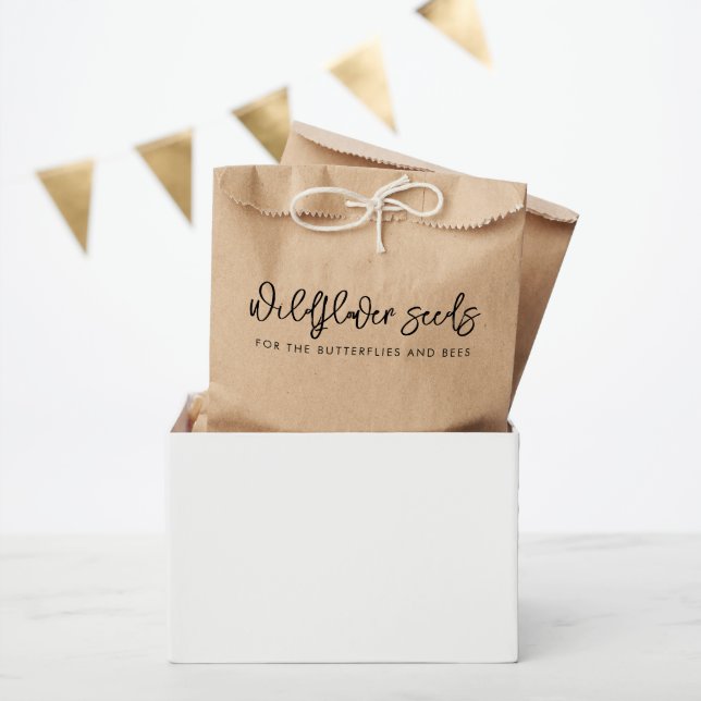 Sachets En Papier amour sauvage semences fleur sauvage mariage confe (Fête)