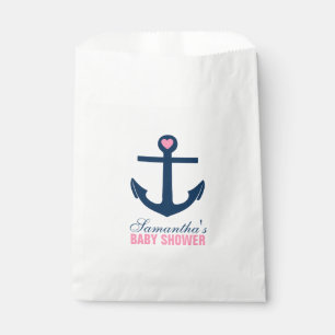 Sachets En Papier Ancre rose et bleu