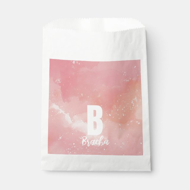 Sachets En Papier Anniversaire de Tie dye bas mitzva (Devant)