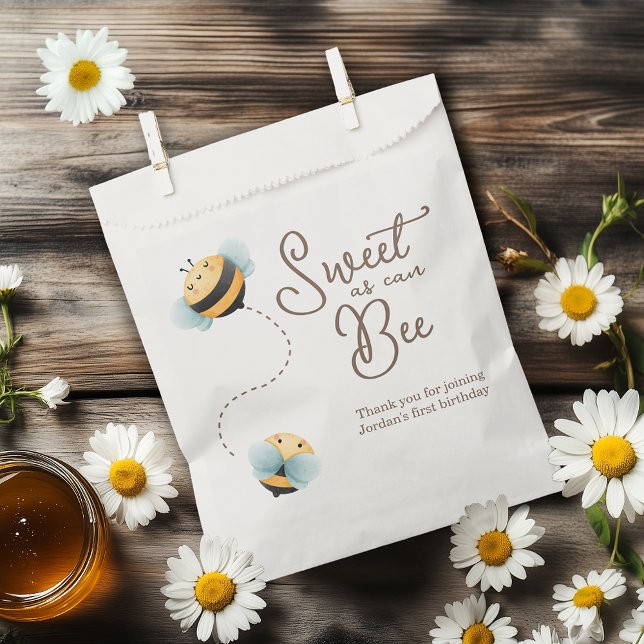 Sachets En Papier Anniversaire des abeilles (Créateur téléchargé)