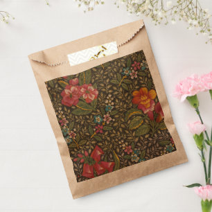 Sachets En Papier Antique Toile de Jouy 1800 Branches florales