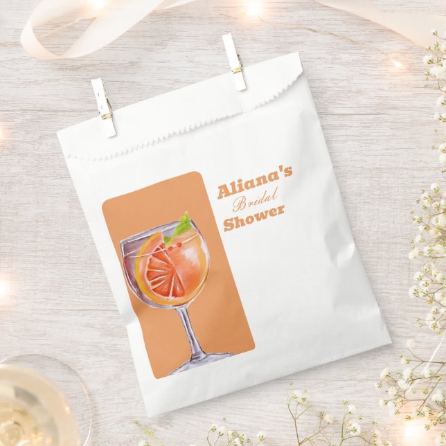 Sachets En Papier Aperol Spritz Fête des mariées Florale Favoriser S (Coupé)