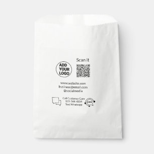 Sachets En Papier Appeler le texte du service client whatsapp Q R co