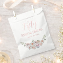 Aquarelle claire et claire Texte rose pâle