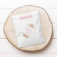 Aquarelle délicate Baby shower rose floral