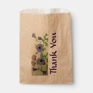 Sachets En Papier Aquarelle Favoriser le Merci