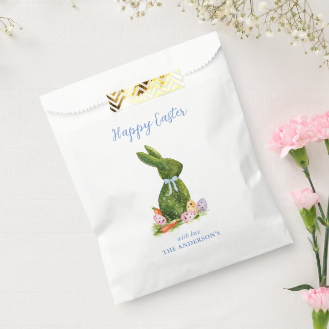 Sachets En Papier Aquarelle Lapin opiacé avec oeufs de Pâques (Scellé)