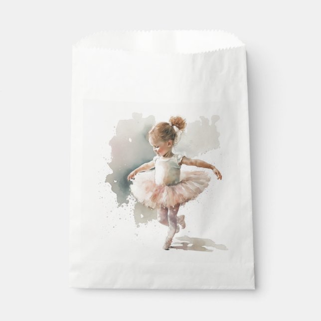 Sachets En Papier Aquarelle Little Ballerina (Devant)