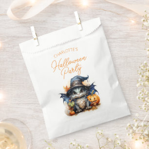 Sachets En Papier Aquarelle personnalisée Bébé Dragon Halloween