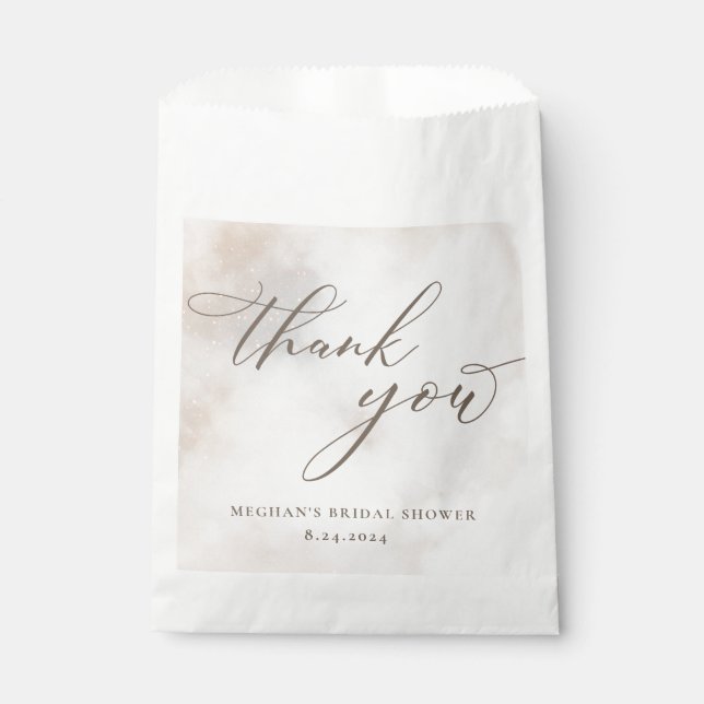 Sachets En Papier Aquarelle sur la Fête des mariées Nuage 9 (Devant)