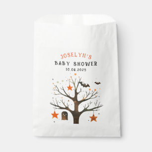 Sachets En Papier Arbre éffrayant avec fantôme, chauves-souris et ét