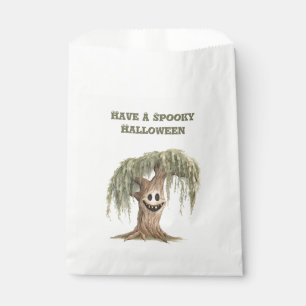 Sachets En Papier Arbre effrayant d'Halloween  