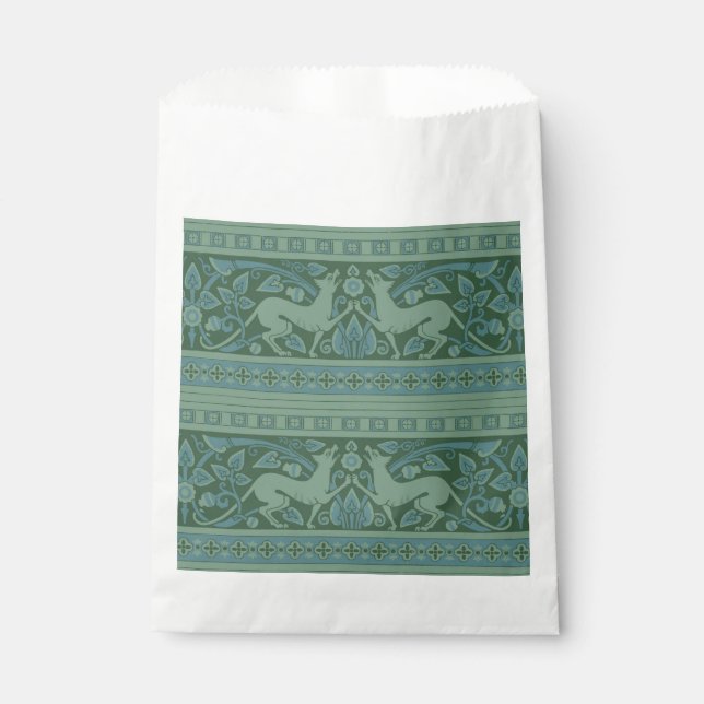 Sachets En Papier Art Déco Nouveau Chien Nature Motif animal (Devant)