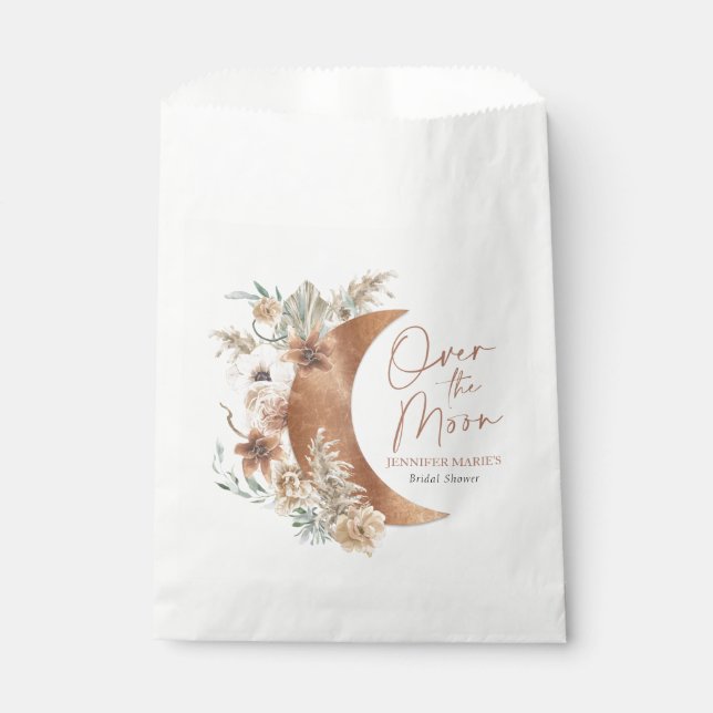 Sachets En Papier Au-dessus de la Fête des mariées Moon Boho (Devant)