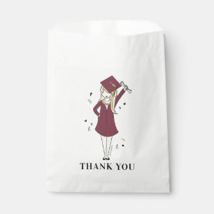 Sachets En Papier Avatar fille personnalisable   Diplôme d'études se