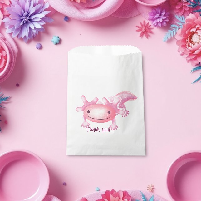 Sachets En Papier Axolotls roses (Créateur téléchargé)