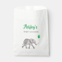Baby Elephant Baby shower Favoriser Sac Treat Sack