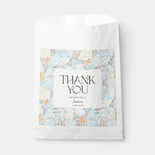 Sachets En Papier Baby Floral Moderne Coloré Dans Le Baby shower Fle