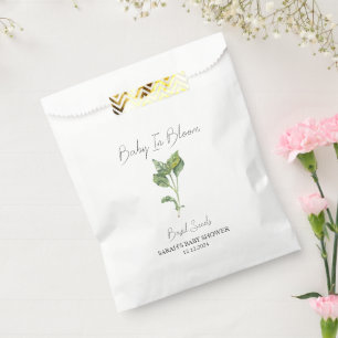 Sachets En Papier Baby In Bloom l Basil Baby shower de semences
