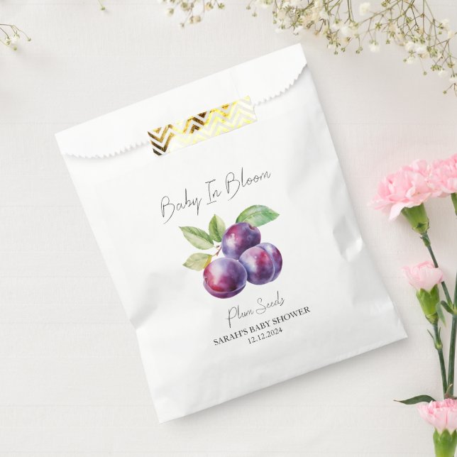 Sachets En Papier Baby In Bloom l Plum Seeds Baby shower (Scellé)