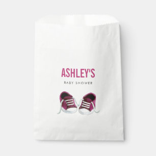 Sachets En Papier Baby shower Basket rose Favoriser Sac Traiter Sack