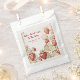 Sachets En Papier Baby shower Berry Sweet Strawberry