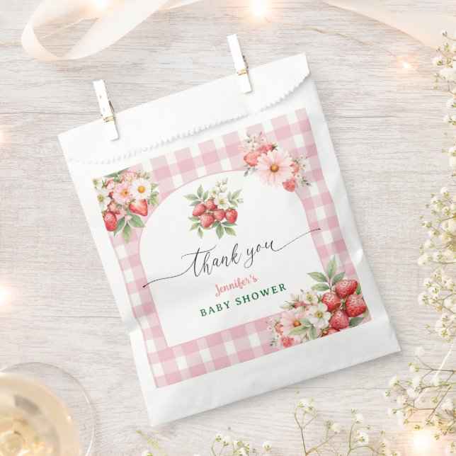 Sachets En Papier Baby shower Berry Sweet Strawberry (Coupé)