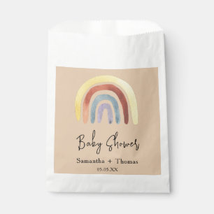 Sachets En Papier Baby shower bohème arc-en-ciel