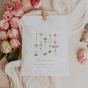 Sachets En Papier Baby shower Boho Beach Shell